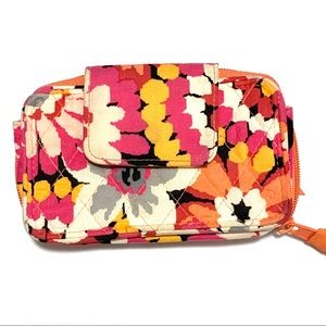 Peach and Pink Vera Wallet with phone case